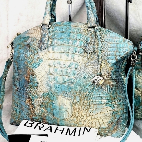 Brahmin Rare Melbourne Duxbury Satchel Purse Shoulder Bag NEW - Picture 1 of 8